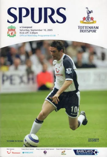 Spurs v Liverpool FC (10 Sep 2005) Programme