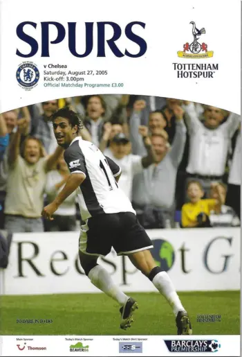 Spurs v Chelsea FC (27 Aug 2005) Programme