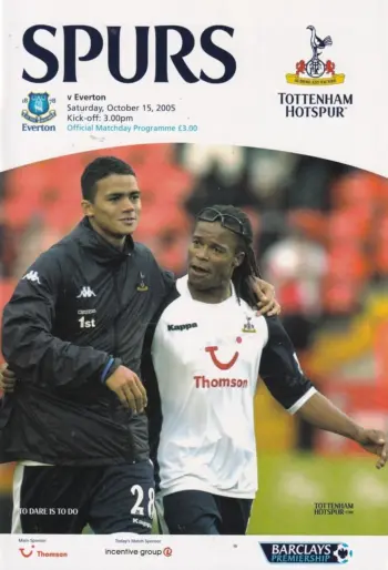 Spurs v Everton FC (15 Oct 2005) Programme