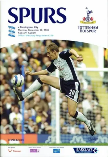 Spurs v Birmingham City (26 Dec 2005) Programme