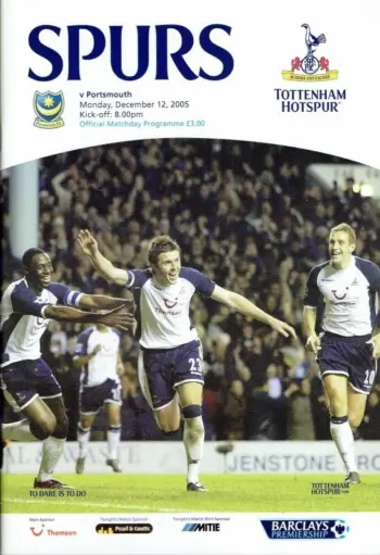 Spurs v Portsmouth FC (12 Dec 2005) Programme