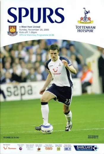 Spurs v West Ham United (20 Nov 2005) Programme
