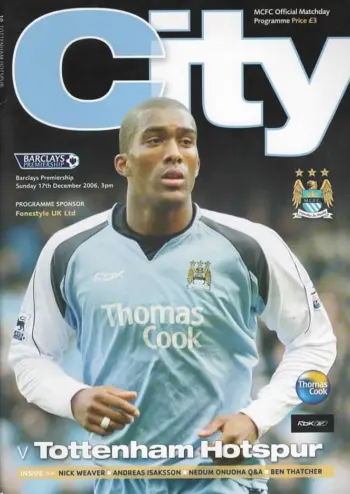 Spurs v Manchester City (17 Dec 2006) Programme