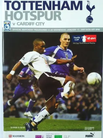Spurs v Cardiff City (17 Jan 2007) Programme