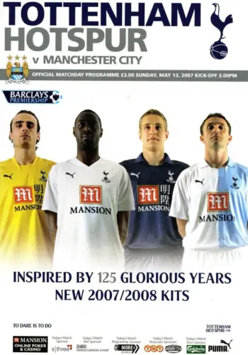 Spurs v Manchester City (13 May 2007) Programme