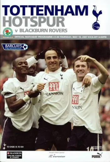 Spurs v Blackburn Rovers (10 May 2007) Programme
