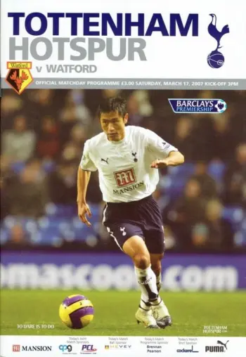 Spurs v Watford FC (17 Mar 2007) Programme