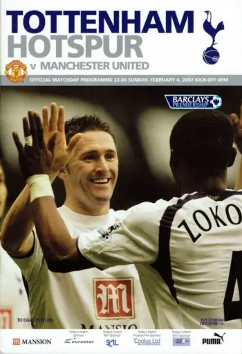 Spurs v Manchester United (04 Feb 2007) Programme