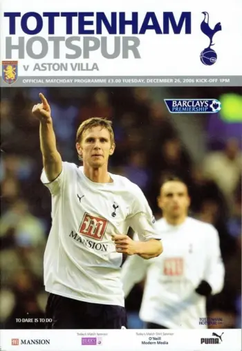 Spurs v Aston Villa (26 Dec 2006) Programme