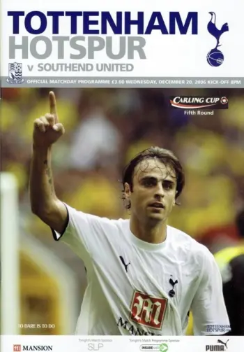 Spurs v Southend United (20 Dec 2006) Programme