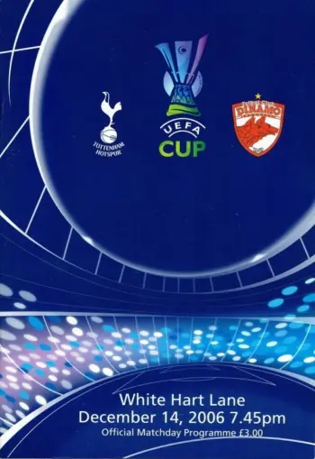 Spurs v Dinamo Bucureşti (14 Dec 2006) Programme