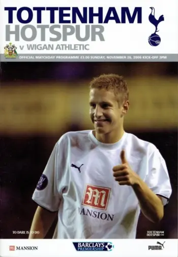 Spurs v Wigan Athletic (26 Nov 2006) Programme