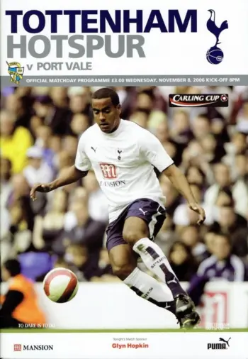 Spurs v Port Vale FC (08 Nov 2006) Programme
