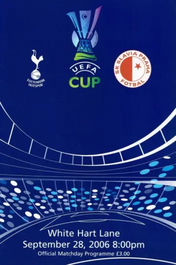 Spurs v Slavia Praha (28 Sep 2006) Programme