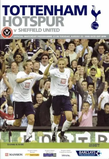 Spurs v Sheffield United (22 Aug 2006) Programme