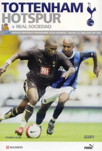Spurs v Real Sociedad (12 Aug 2006) Programme
