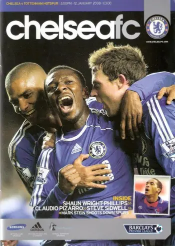 Spurs v Chelsea FC (12 Jan 2008) Programme