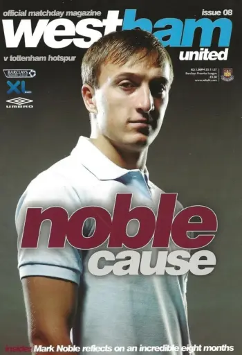 Spurs v West Ham United (25 Nov 2007) Programme