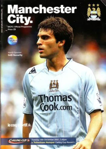 Spurs v Manchester City (18 Dec 2007) Programme