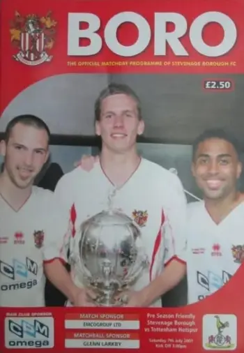 Spurs v Stevenage FC (07 Jul 2007) Programme