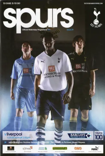 Spurs v Liverpool FC (11 May 2008) Programme