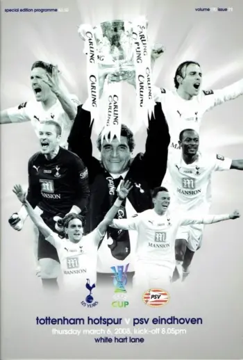 Spurs v PSV Eindhoven (06 Mar 2008) Programme