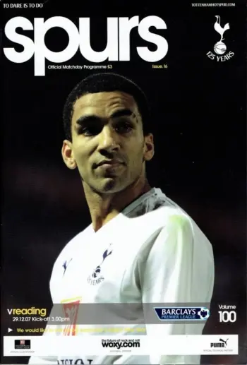 Spurs v Reading FC (29 Dec 2007) Programme