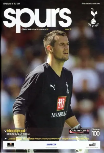 Spurs v Blackpool FC (31 Oct 2007) Programme