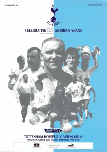 Spurs v Aston Villa (01 Oct 2007) Programme