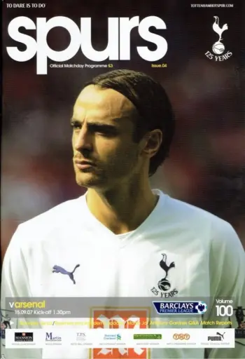 Spurs v Arsenal FC (15 Sep 2007) Programme