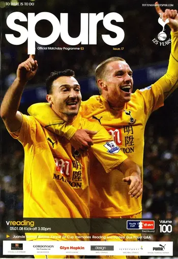 Spurs v Reading FC (05 Jan 2008) Programme