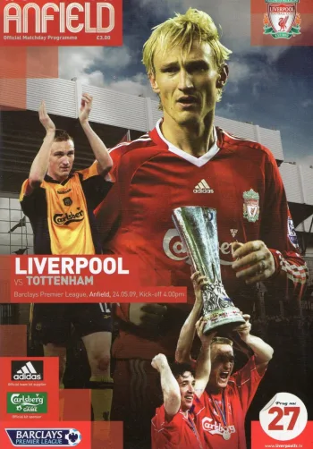 Spurs v Liverpool FC (24 May 2009) Programme