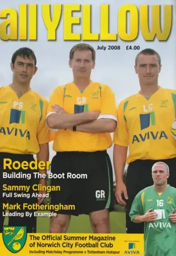 Spurs v Norwich City (28 Jul 2008) Programme