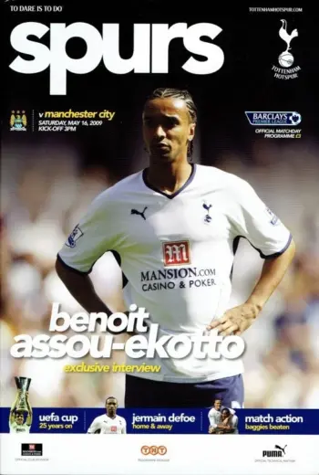 Spurs v Manchester City (16 May 2009) Programme