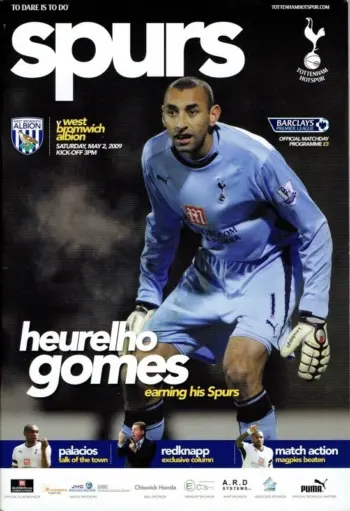 Spurs v West Bromwich Albion (02 May 2009) Programme