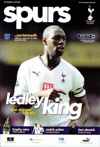 Spurs v Portsmouth FC (18 Jan 2009) Programme