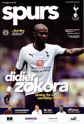 Spurs v Burnley FC (06 Jan 2009) Programme