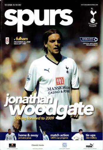 Spurs v Fulham FC (26 Dec 2008) Programme