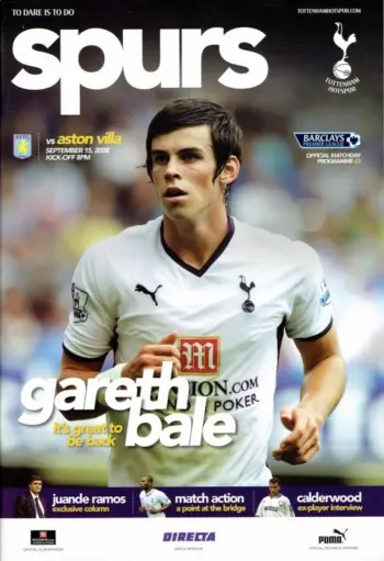 Spurs v Aston Villa (15 Sep 2008) Programme