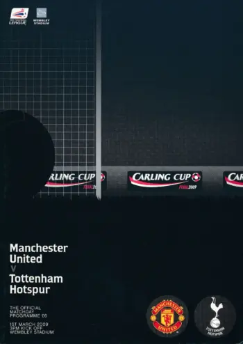Spurs v Manchester United (01 Mar 2009) Programme