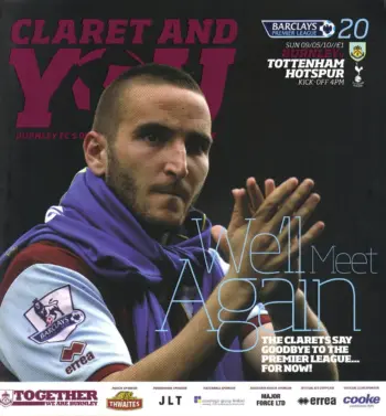 Spurs v Burnley FC (09 May 2010) Programme
