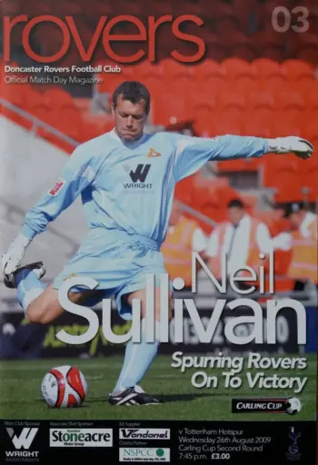 Spurs v Doncaster Rovers (26 Aug 2009) Programme