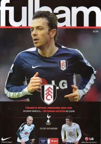 Spurs v Fulham FC (06 Mar 2010) Programme