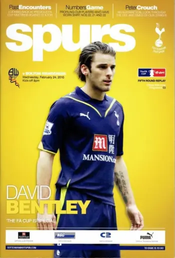 Spurs v Bolton Wanderers (24 Feb 2010) Programme