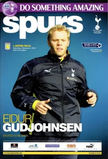 Spurs v Aston Villa (06 Feb 2010) Programme