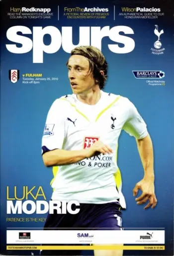 Spurs v Fulham FC (26 Jan 2010) Programme