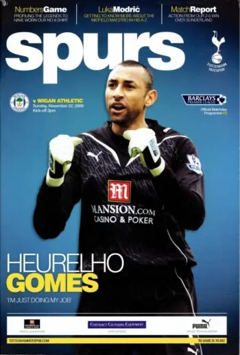 Spurs v Wigan Athletic (22 Nov 2009) Programme