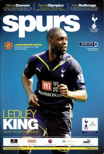 Spurs v Manchester United (12 Sep 2009) Programme