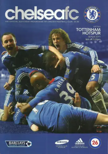 Spurs v Chelsea FC (30 Apr 2011) Programme