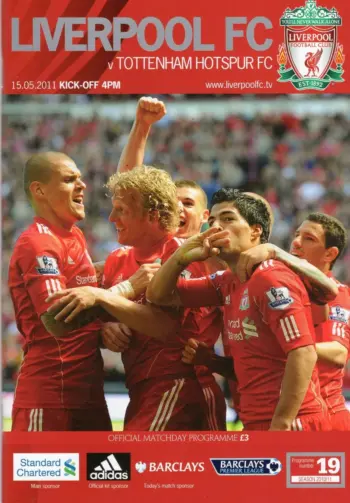 Spurs v Liverpool FC (15 May 2011) Programme